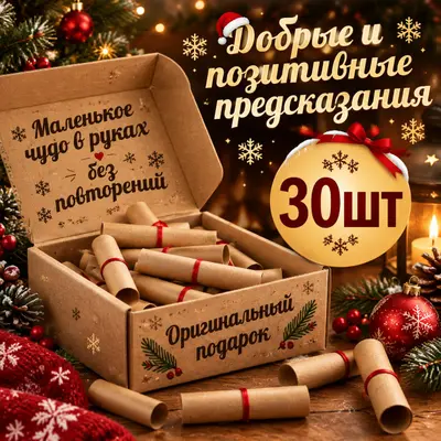 Свертки предсказания для компании 30 шт Новогодние